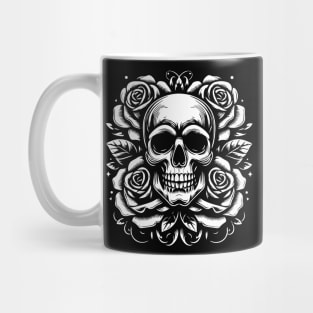skull roses tattoo Mug